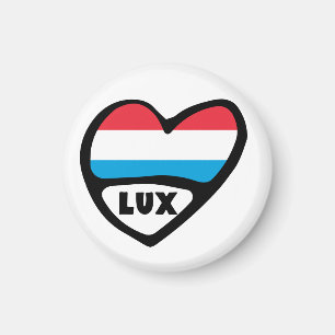 Imã Código do País Luxemburgo Heart LUX