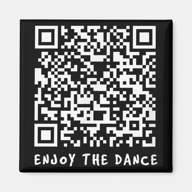 Imã Código Interativo Funny Qr Trump Dancing _1 (Frente)