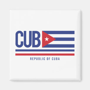 Imã Código ISO Cuba Alpha 3 design Magnet