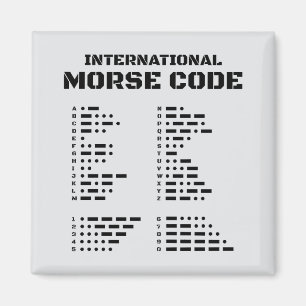 Imã Código Morse Internacional A-Z 0-9