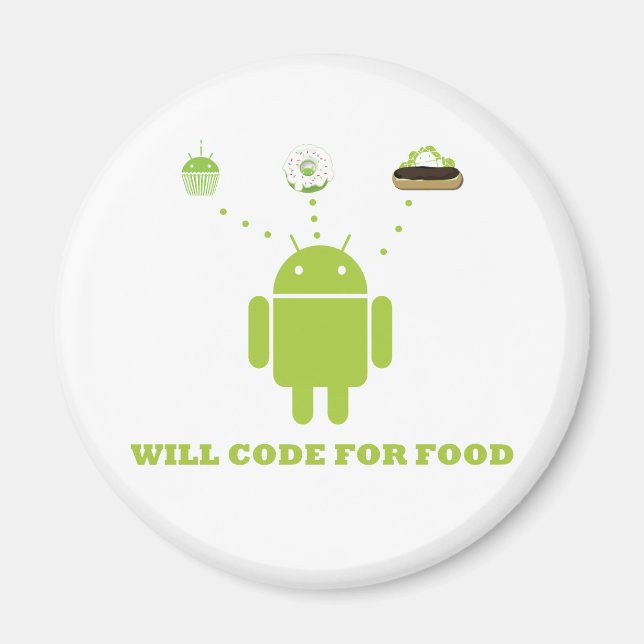 Imã Código para Comida (Programador de Software Androi (Frente)