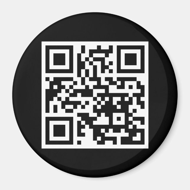 Imã Código QR Apenas Magnético Redondo (Frente)