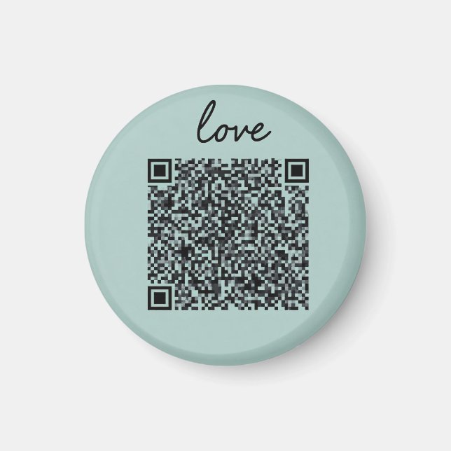 Imã Código QR de Amor (Frente)