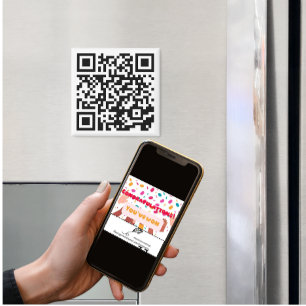 Imã Código QR de Pessoas Anti-Nosy Magnet Engraçado
