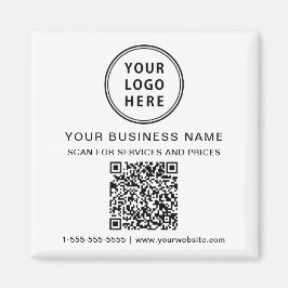 Imã Código QR do Logotipo Empresarial Promocional