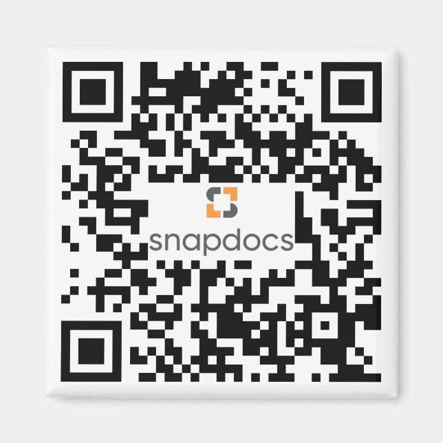 Imã código qr do snapdocs (Frente)