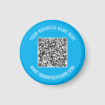 Imã Código QR e Imagem Profissional de Texto Personali<br><div class="desc">Cores personalizadas - Código QR e Texto personalizado Nome profissional personalizado Empresa Personalizado Nome do site do Promocional Suprimentos / Presente - Adicione seu código QR - Imagem ou logotipo / Nome - Empresa / Site ou E-mail ou telefone - Informações de contato / Endereço - Redimensionar e mover ou...</div>