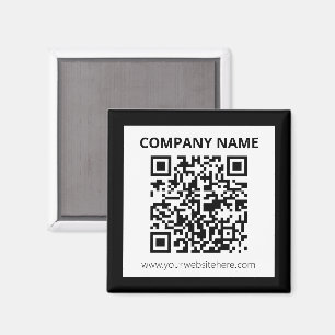 Imã Código QR editável e Design personalizável simples