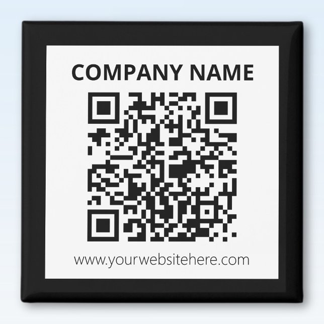 Imã Código QR editável e design simples personalizável (Criador carregado)