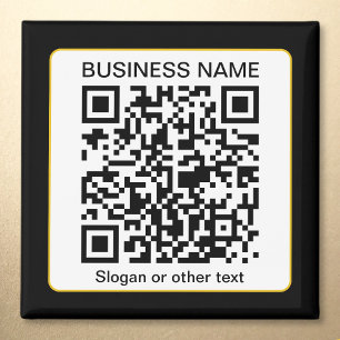 Imã Código QR editável e escaneável + Nome da sua Empr