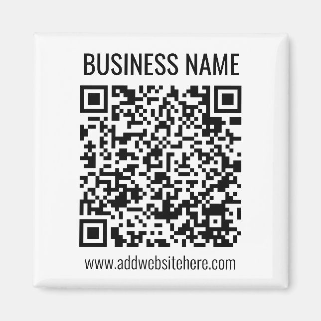 Imã Código QR instantâneo (digite o URL do seu site pa (Frente)