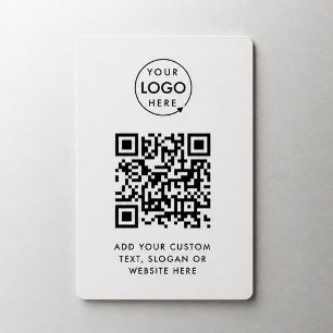 Ímã Código QR   Logotipo profissional Branco simples