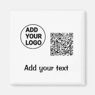 Imã Código QR minimalista simples adicionar logotipo n