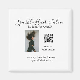 Imã Código QR para pequenas empresas do salão de cabel