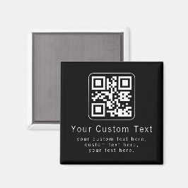 Imã Código QR personalizável e modelo de texto editáve