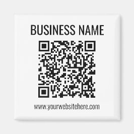 Imã Código QR personalizável e nome comercial