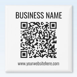 Imã Código QR personalizável & Nome da Empresa
