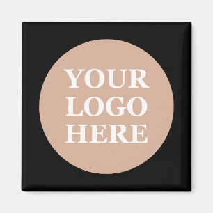 Imã Código QR preto elegante e elegante