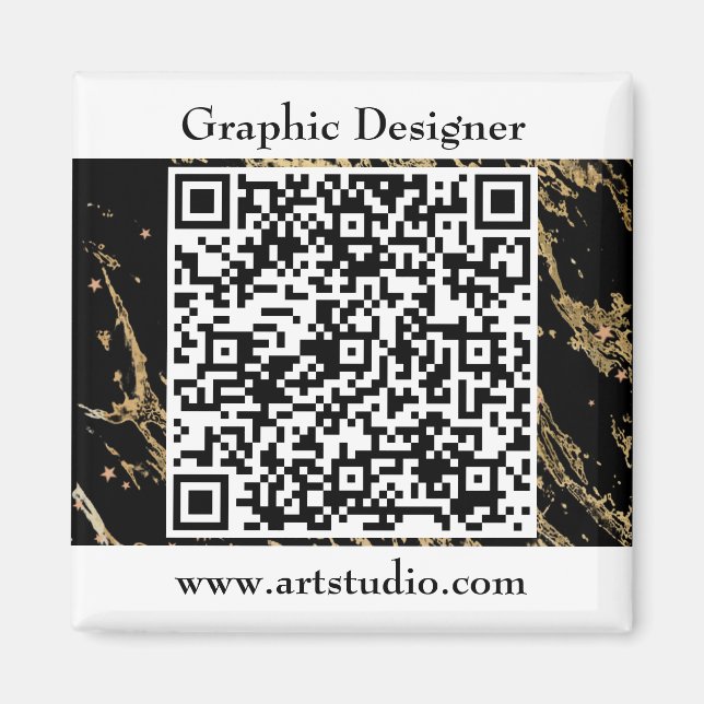 Imã Código QR Promoção do Marketing Comercial (Frente)