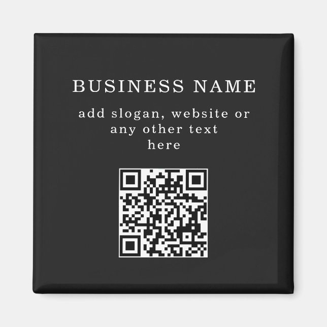 Imã Código QR promocional empresarial  (Frente)