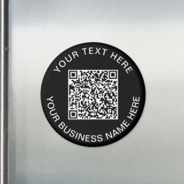 Imã Código QR Promocional Preto