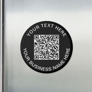 Imã Código QR Promocional Preto