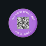Imã Código QR Seu Texto Surpresa Especial Oferta de Mí<br><div class="desc">Escolha Cores e Fonte - Imagens com as Informações Especiais sobre o Código QR e o Texto Personalizado Presente do Magnete Moderno - Adicionar o Código QR - Imagem ou Logotipo - Foto / Texto - Nome ou outras informações / mensagem - Redimensionar e Mover ou Remover / Adicionar Elementos...</div>