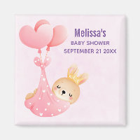 Coelhinho Bonito num Chá de fraldas de Cobertura d