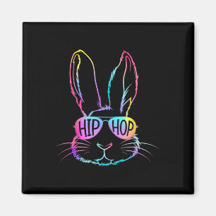 Imã Coelhinho da Páscoa Feliz Camiseta Tie Dye Hip Hop