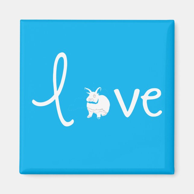 Imã Coelhinho de amor (Frente)