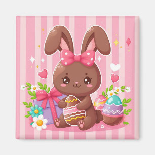 Imã Coelhinho de chocolate giro Coelhinho de Páscoa co