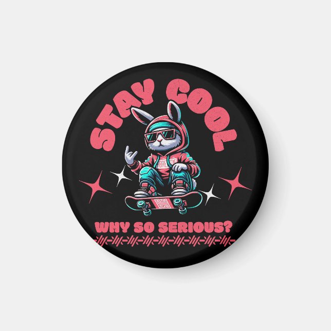 Imã Coelhinho de Skateboard legal (Frente)