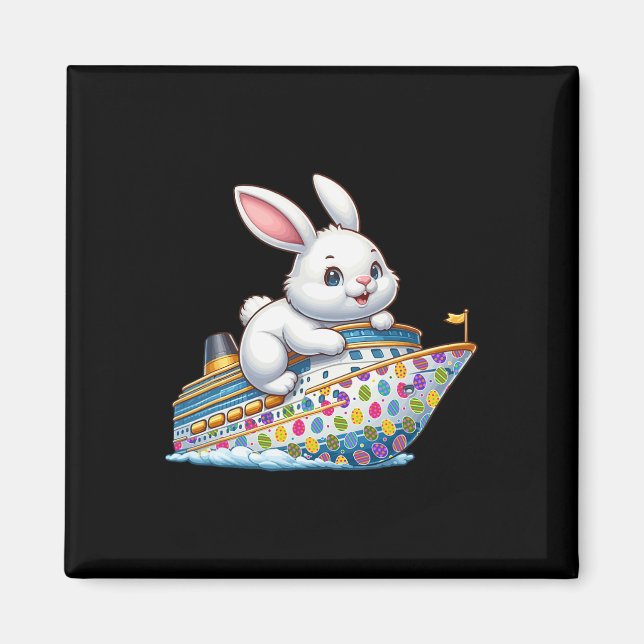 Imã Coelhinho Em Navio De Cruzeiro Ovos De Páscoa Cria (Frente)