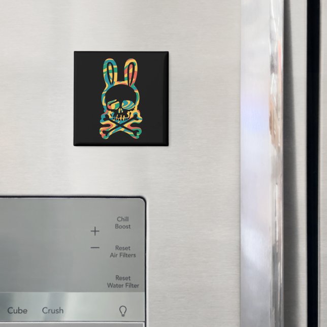 Imã Coelhinho Retro Tie Dye Coelhinho (In Situ (Fridge))