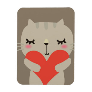 Ímã Coelho bonito com amor