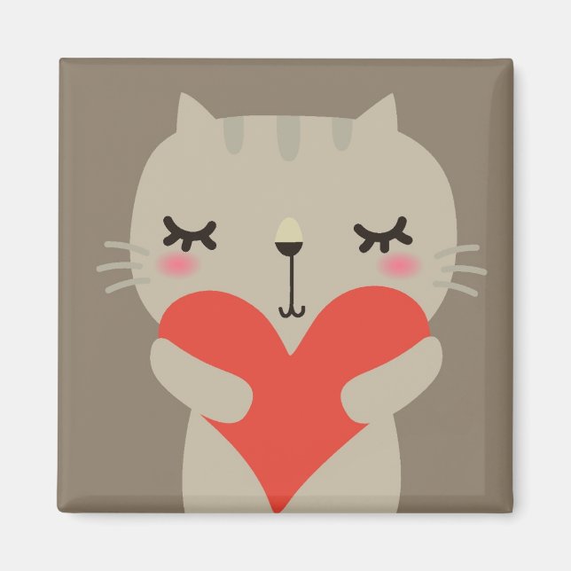 Imã Coelho bonito com amor (Frente)