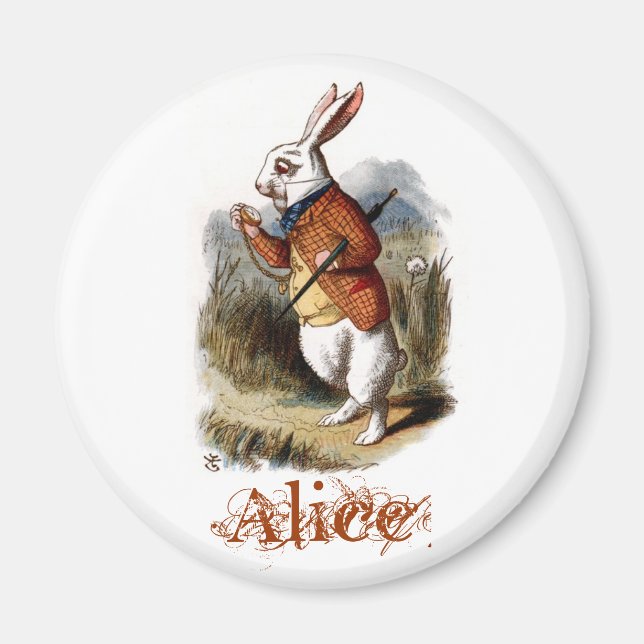 Imã Coelho Branco (cor) (Frente)