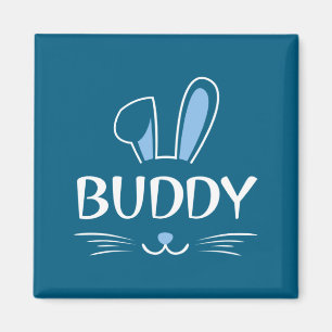 Imã Coelho Buddy Bunny Rosto Família Grupo Páscoa Pai