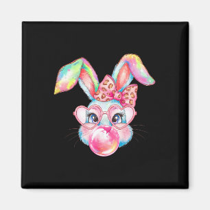 Imã Coelho Bunny Sopra Bolha Feliz Páscoa Fofinho