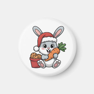 Imã Coelho da Páscoa Natal Cenoura Divertido Férias Fo
