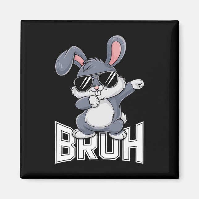 Imã Coelho Dabbing Páscoa Bruh1  (Frente)