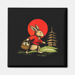 Imã Coelho de Páscoa de Anime Vintage Coelho de Páscoa