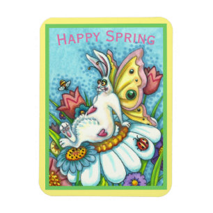ÍMÃ COELHO DE PRIMAVERA FLUTTERBUN FELIZ, FEIRA DE BUN