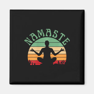 Imã Coelho Namaste Com Mandala Engraçado Yoga Meditaçã