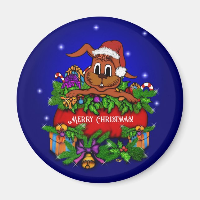 Imã Coelho Natal (Frente)