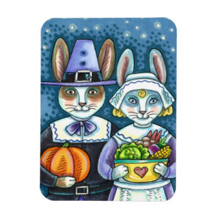 ÍMÃ COELHOS DE PILGRIM, OBRIGADO A COLHEITA DE HARE, B