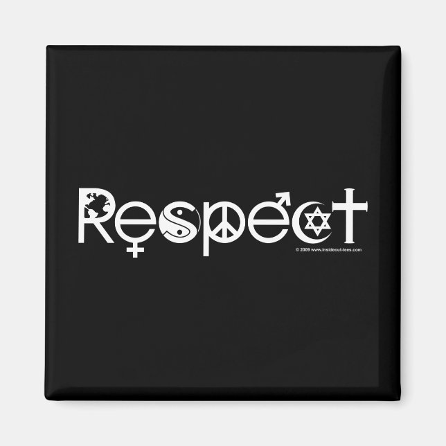 Imã Coexistir com respeito - bondade de paz e tolerânc (Frente)