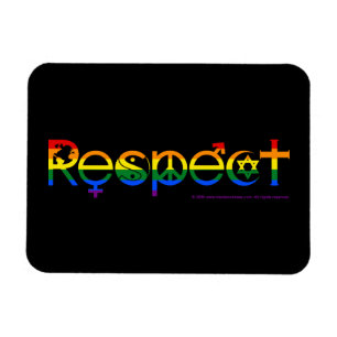 Ímã Coexistir com Respeito Orgulho Gay