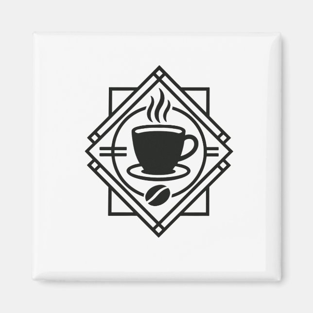 Imã Coffee Emblem Magnet  (Frente)