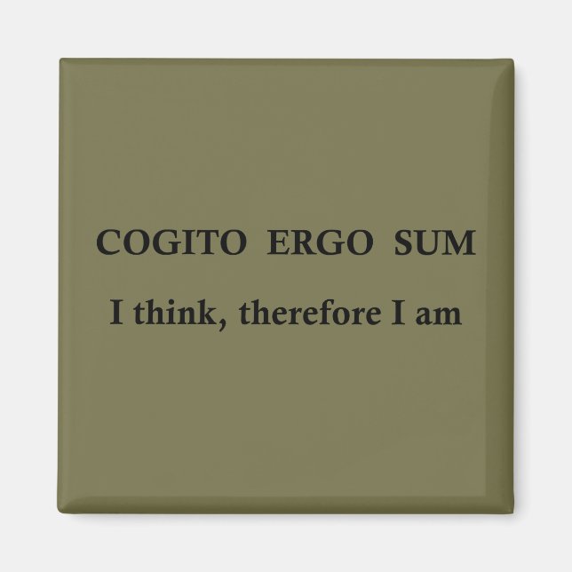 Imã Cogito ergo sum (Frente)